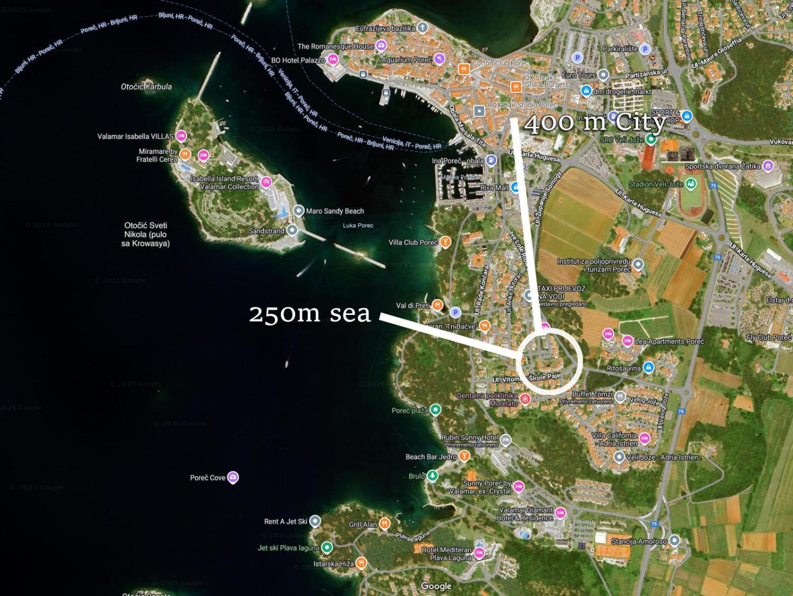Kala Sea View Apartments 150M From Beach And 250 M From Old Town بوريتش المظهر الخارجي الصورة